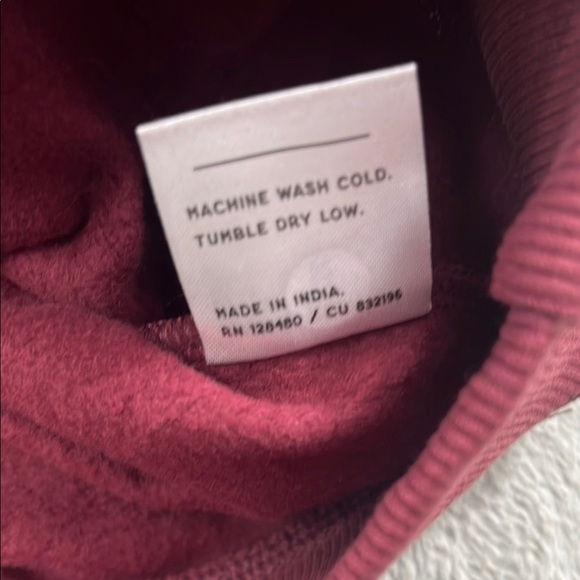 NEW Pact XS Womens Red Burgundy Hoodie Unisex One-for-All‎ Hoodie - Picture 9 of 11